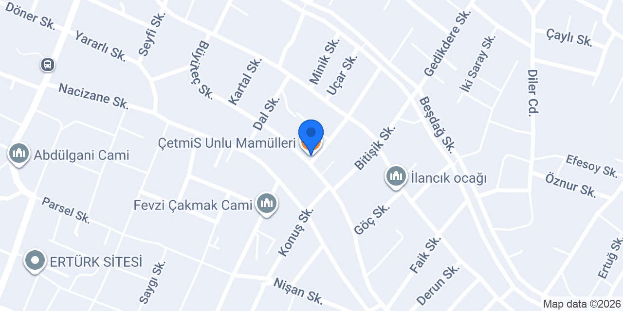 ÇetmiS Unlu Mamülleri konumu