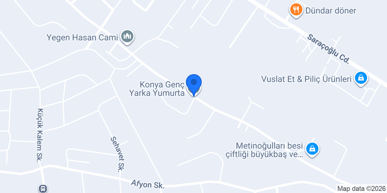 Konya Genç Yarka Yumurta konumu