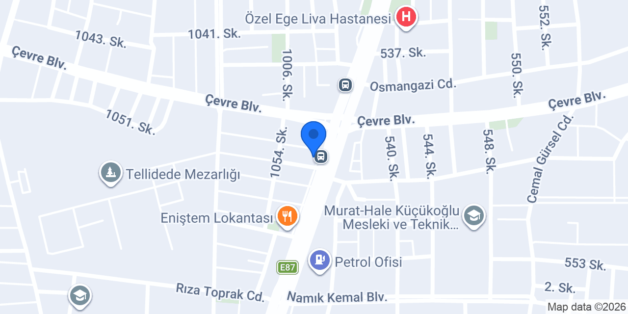 Özel Aydın Göz Hastanesi konumu