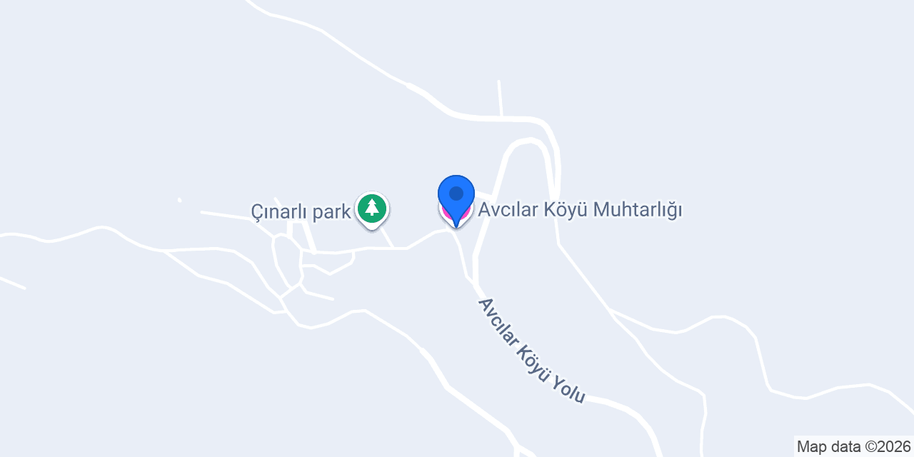 Avcılar Köyü Muhtarlığı konumu