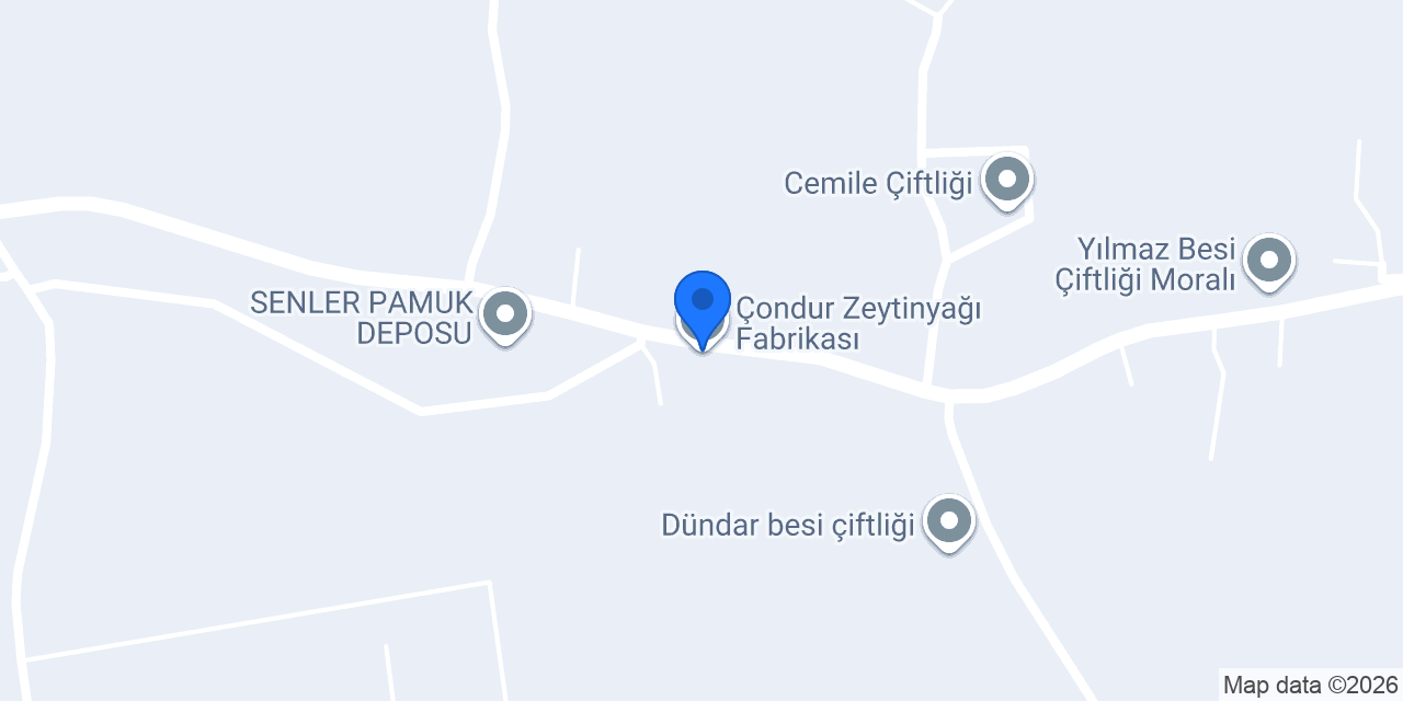 Çondur Zeytinyağı Fabrikası konumu