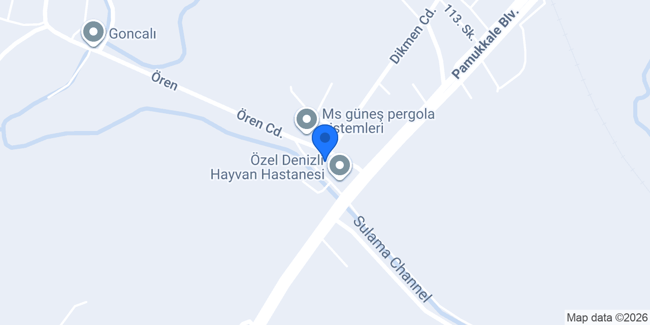 PAMUKKALE KEDİ KÖPEK EVİ konumu