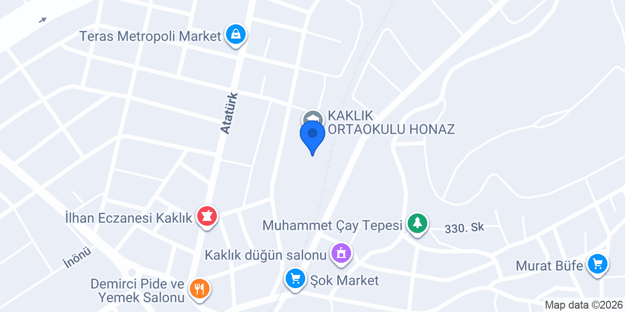 KAKLIK İLKOKULU konumu