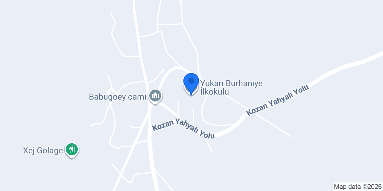 Yukarı Burhanıye İlkokulu konumu