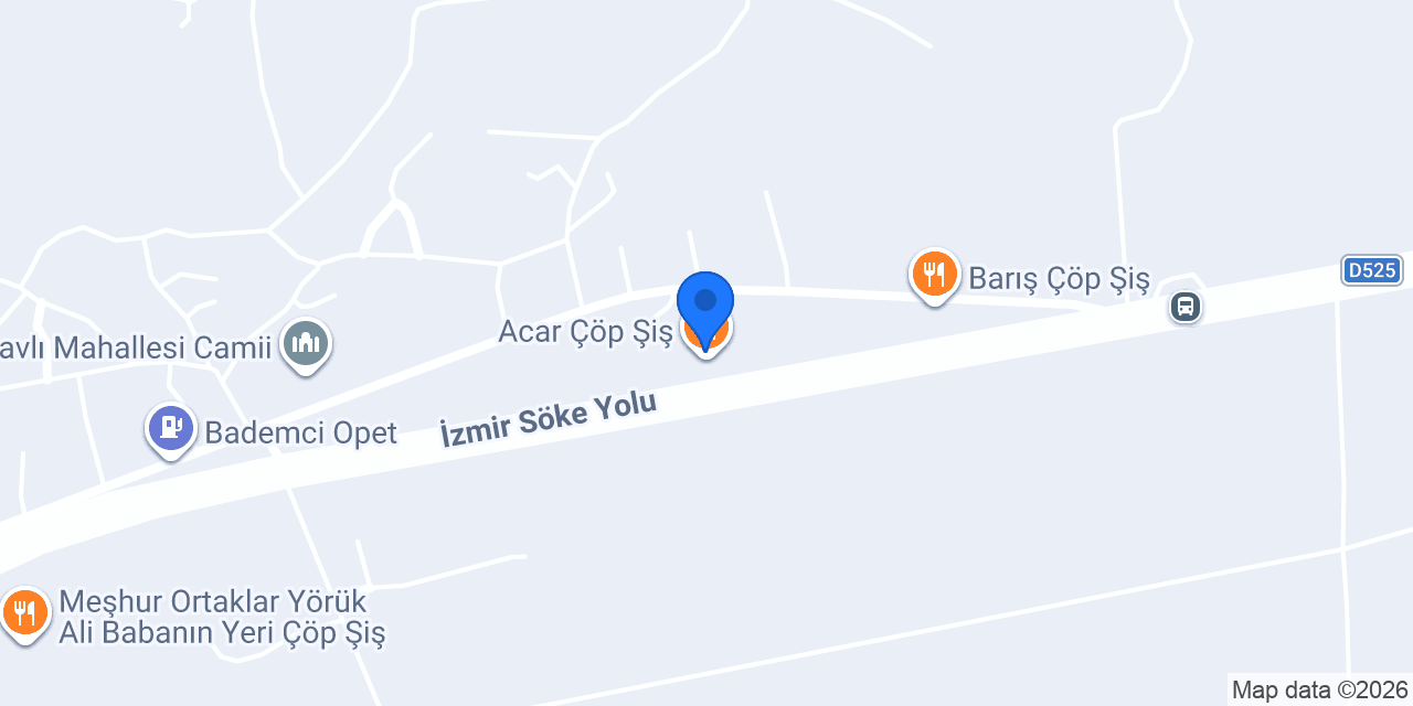 Acar Çöp Şiş konumu