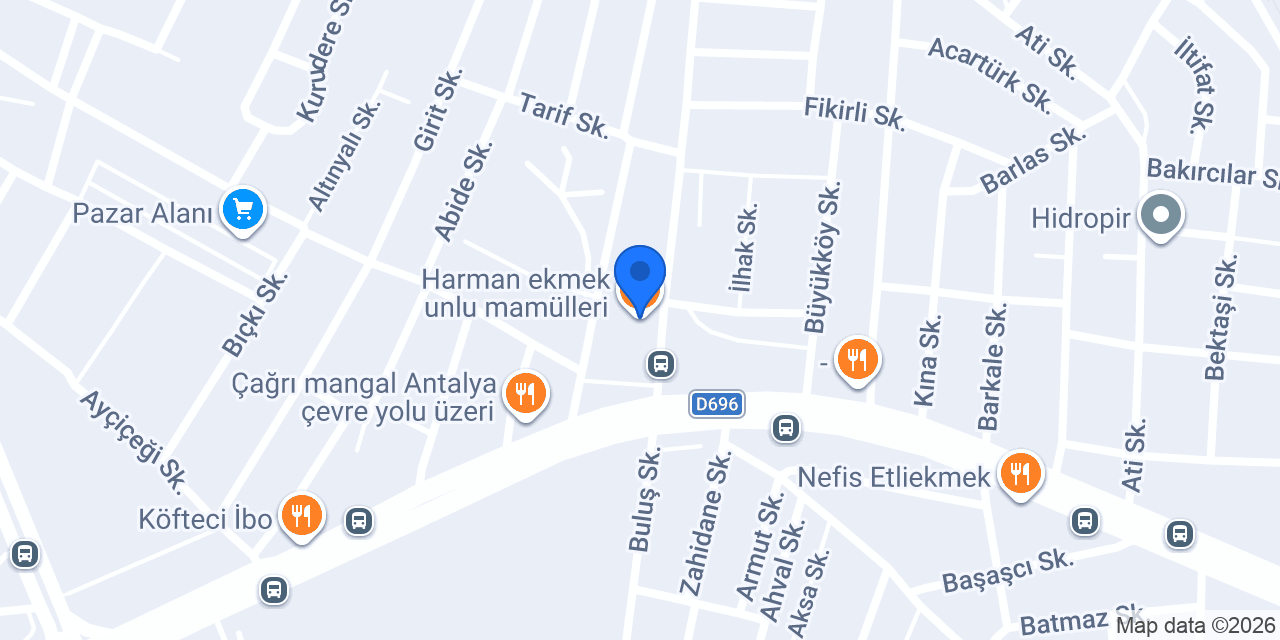 Harman ekmek unlu mamülleri konumu