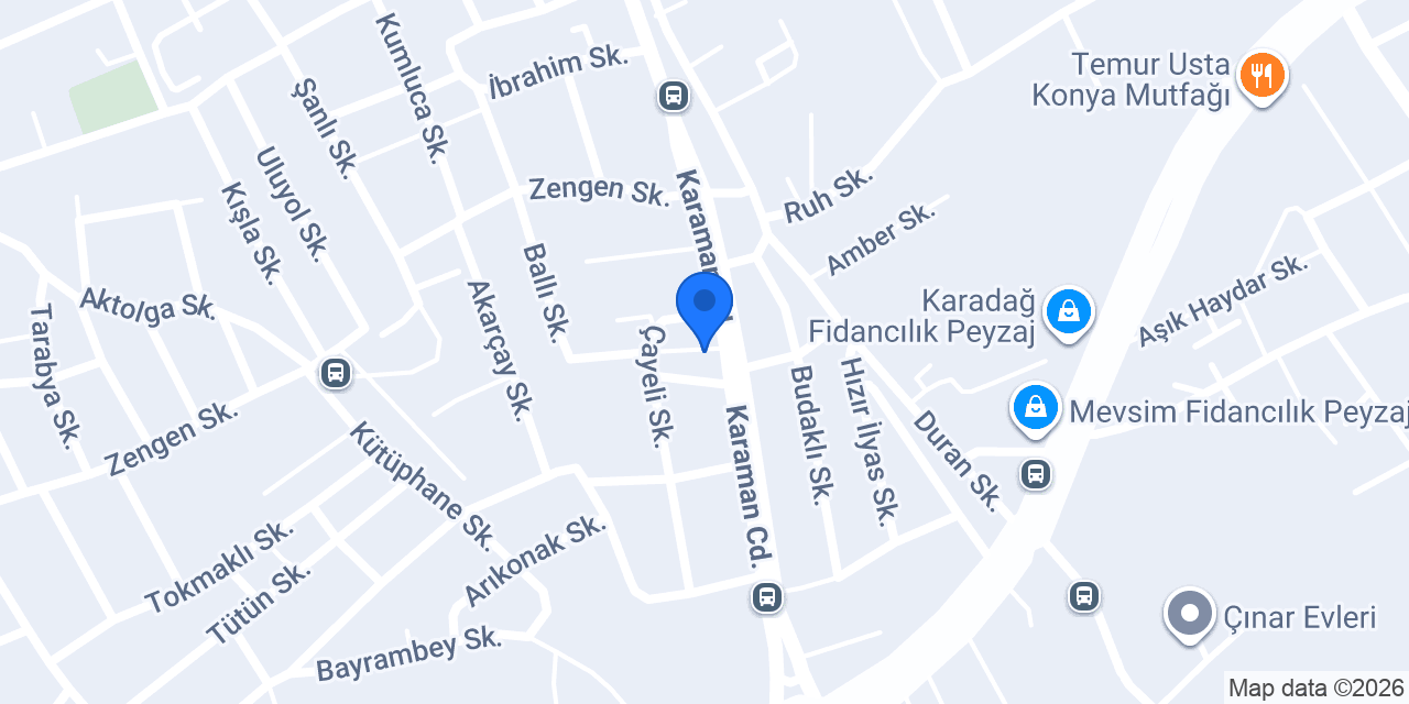 Yeni Hadim Bozkır Kasabı konumu