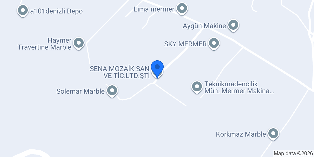SENA MOZAİK SAN VE TİC.LTD.ŞTİ konumu