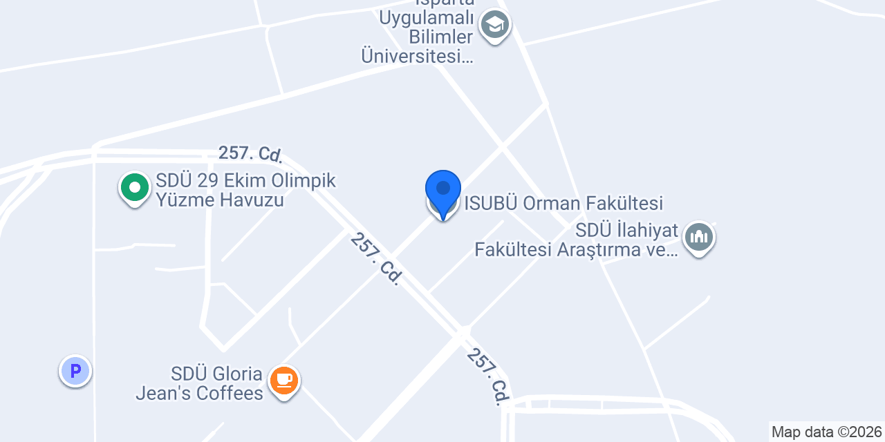 ISUBÜ Orman Fakültesi konumu