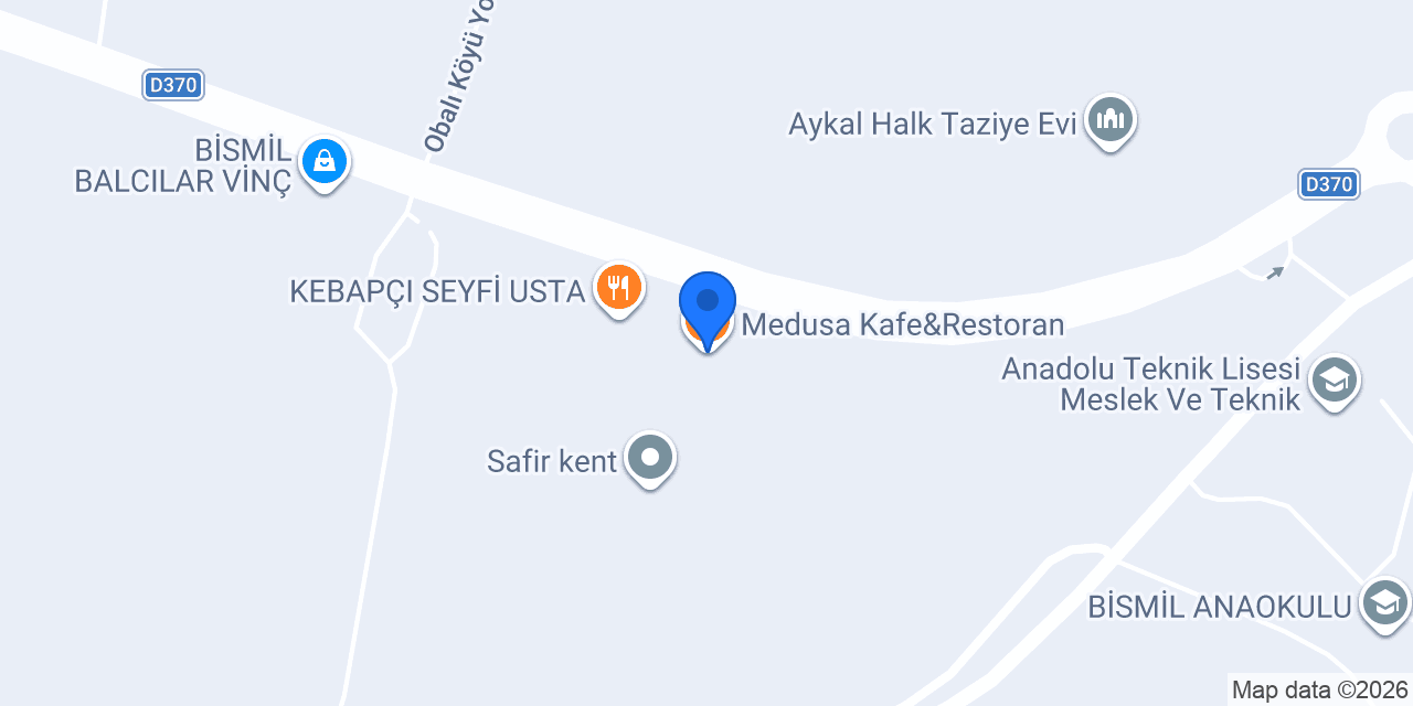 Medusa Kafe&Restoran konumu