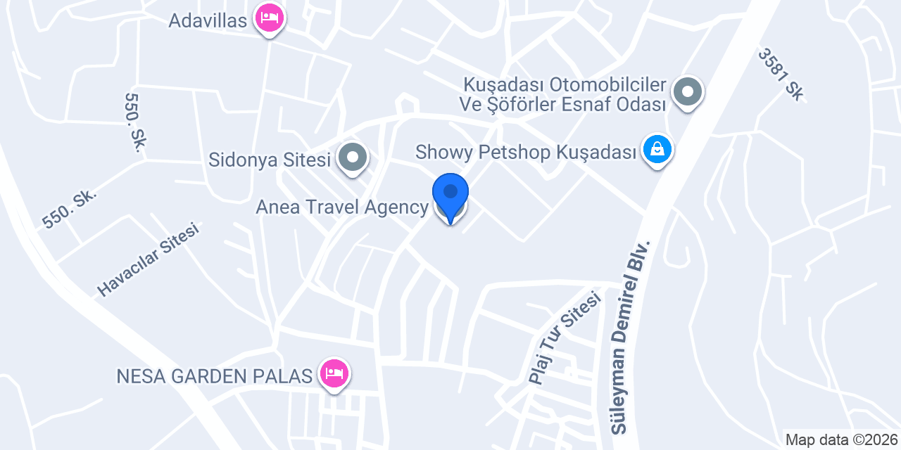 Anea Travel Agency konumu