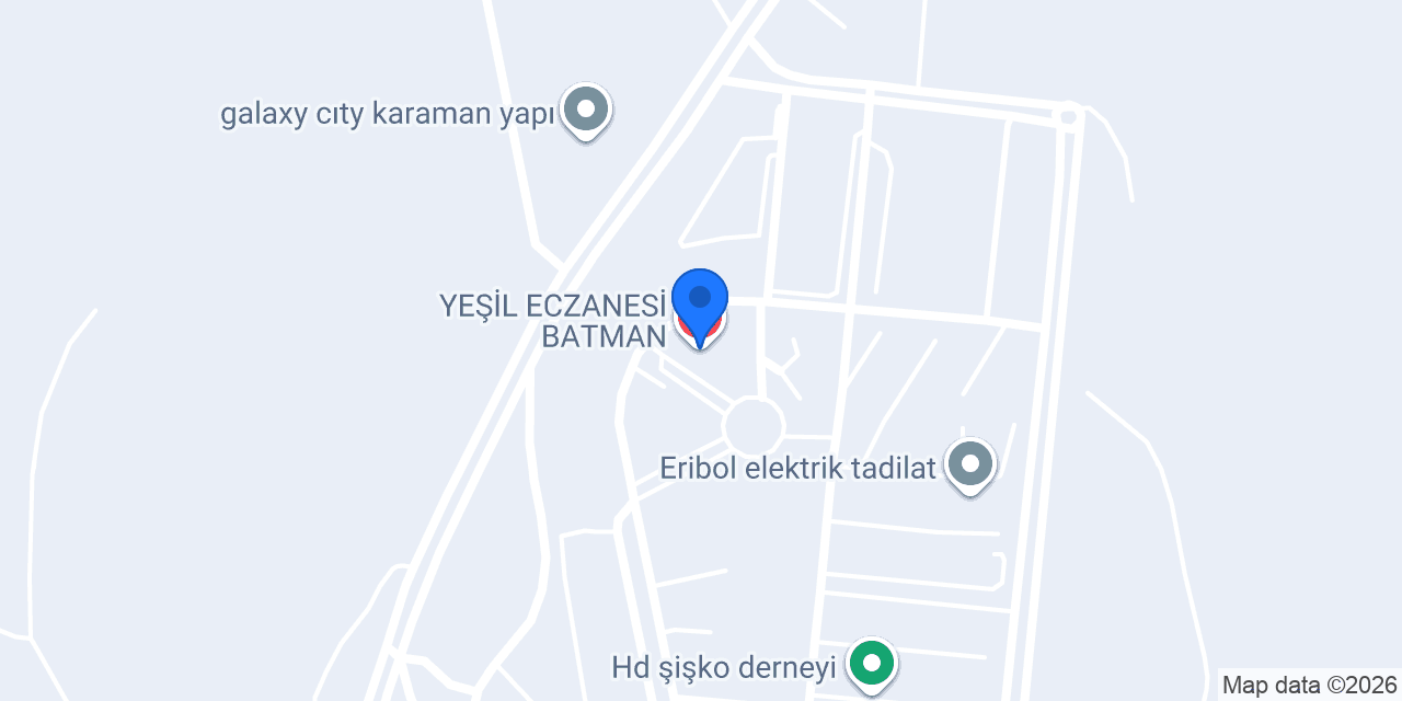 YEŞİL ECZANESİ BATMAN konumu