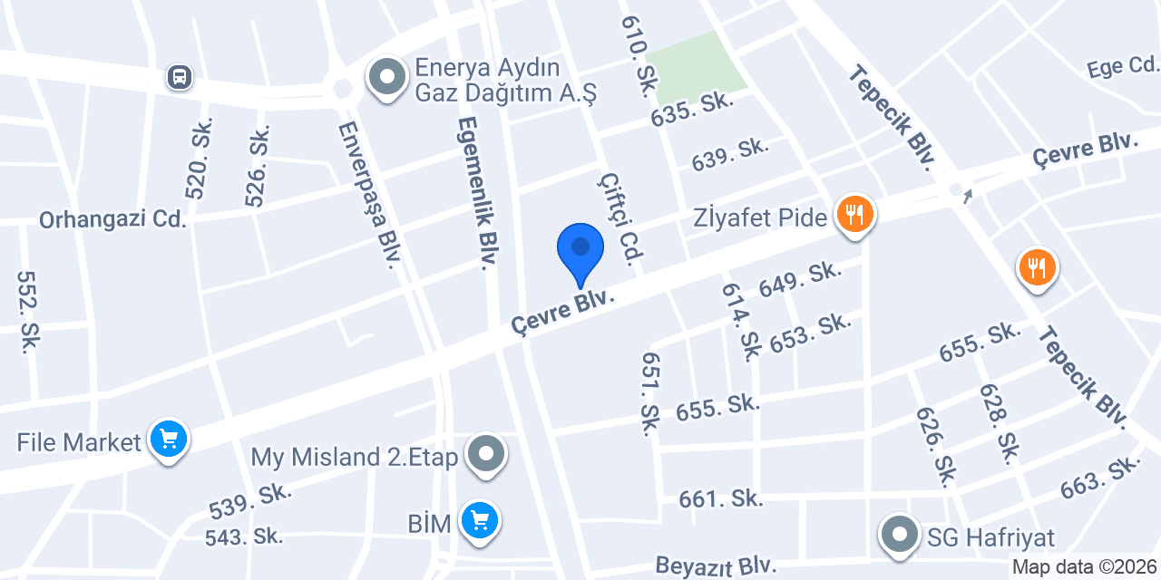 Aydın Nezih Pide Kebap konumu