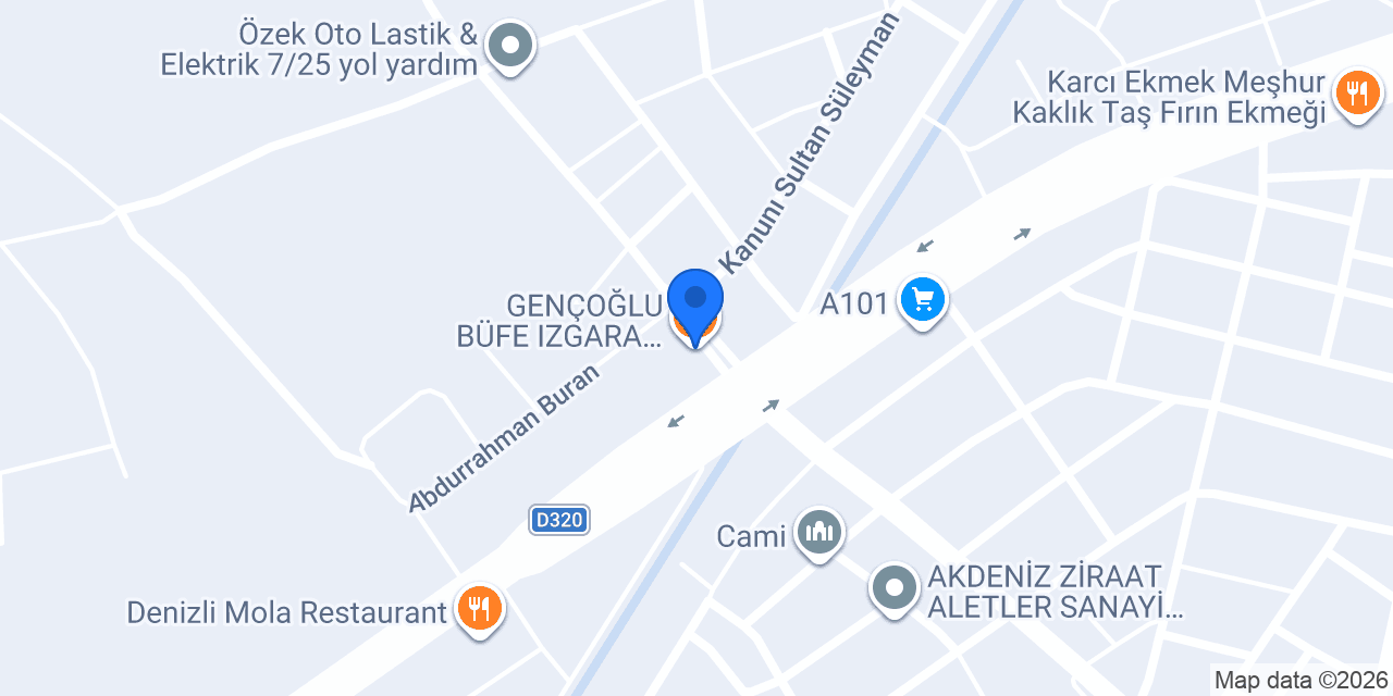 GENÇOĞLU BÜFE IZGARA MEŞHUR TOSTCU konumu