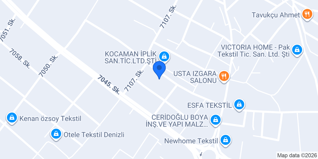 Aleze Tekstil konumu