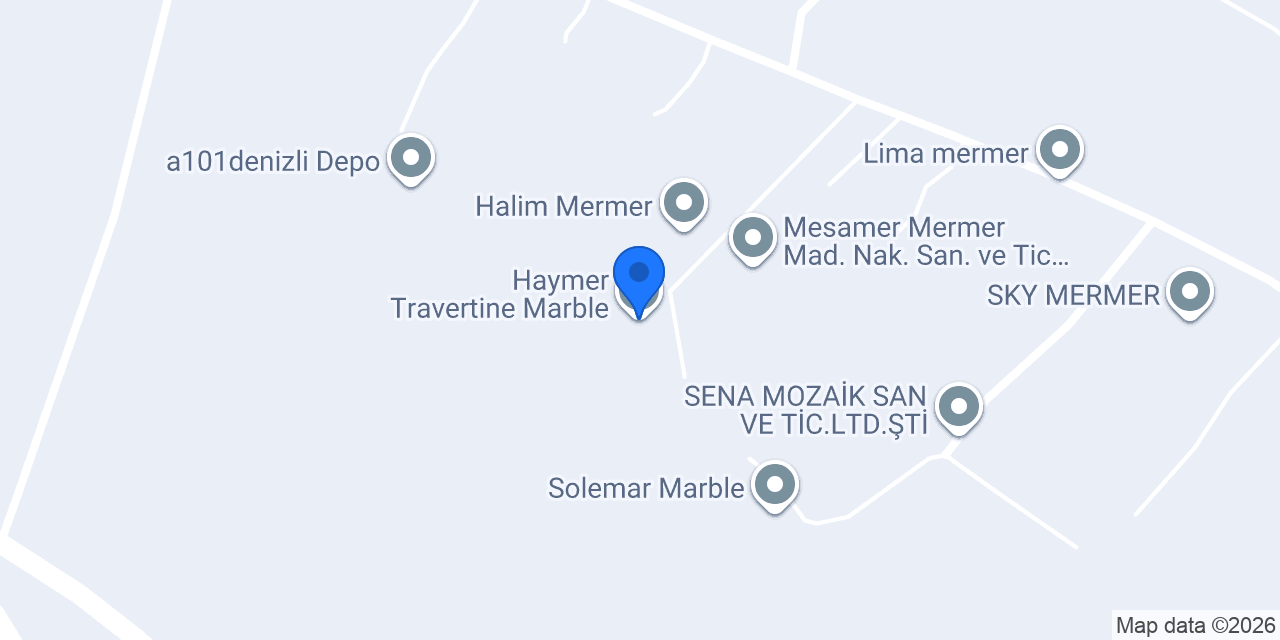 Haymer Travertine Marble konumu