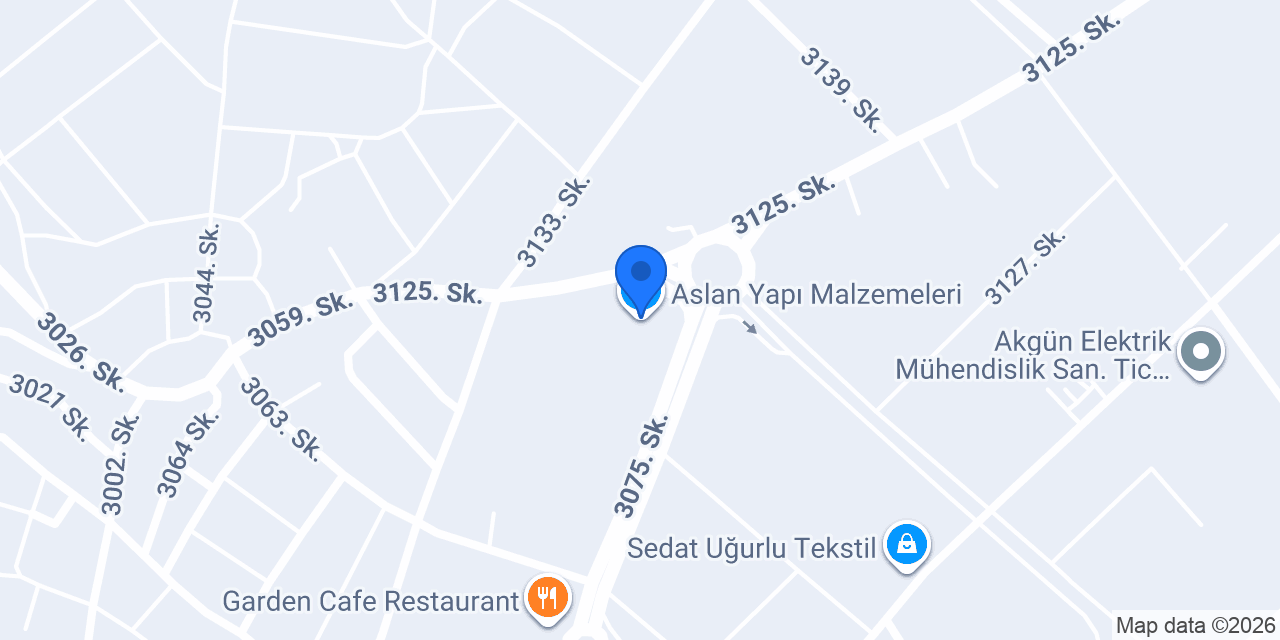 Aslan Yapı Malzemeleri konumu