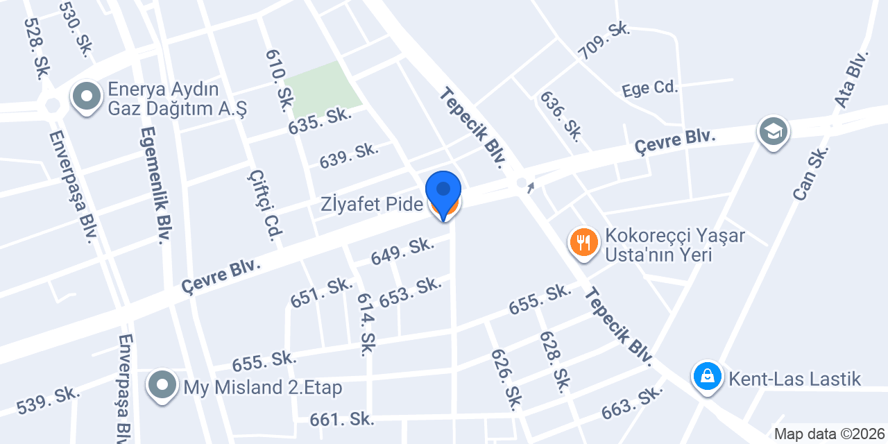 Zİyafet Pide konumu