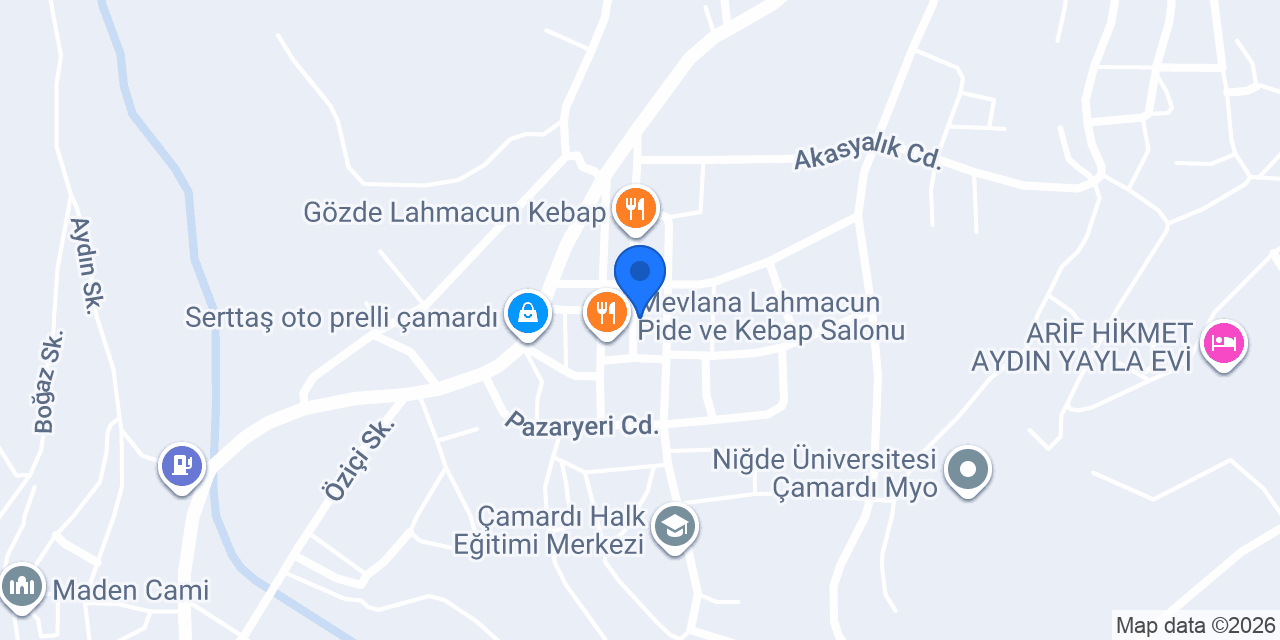 Çamardı Elektronik konumu