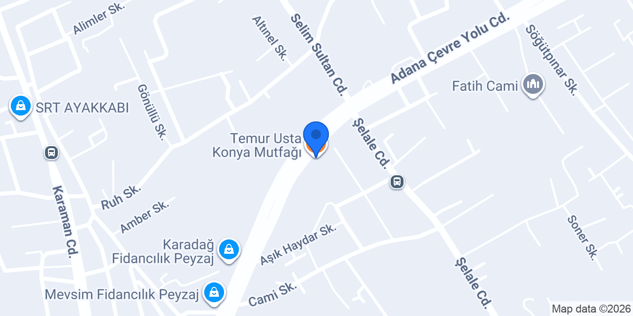 Temur Usta Konya Mutfağı konumu