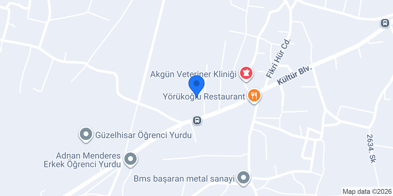 Mavi Yeşil Veteriner Kliniği konumu