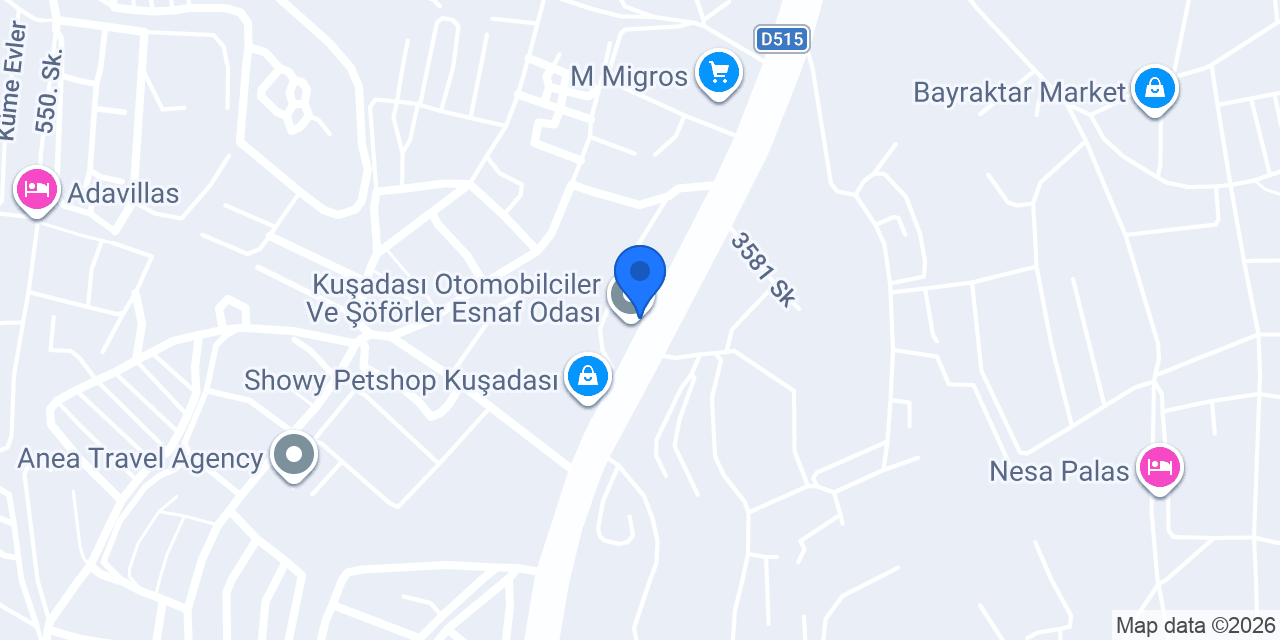 AC DEKORASYON KUŞADASI ŞUBE konumu