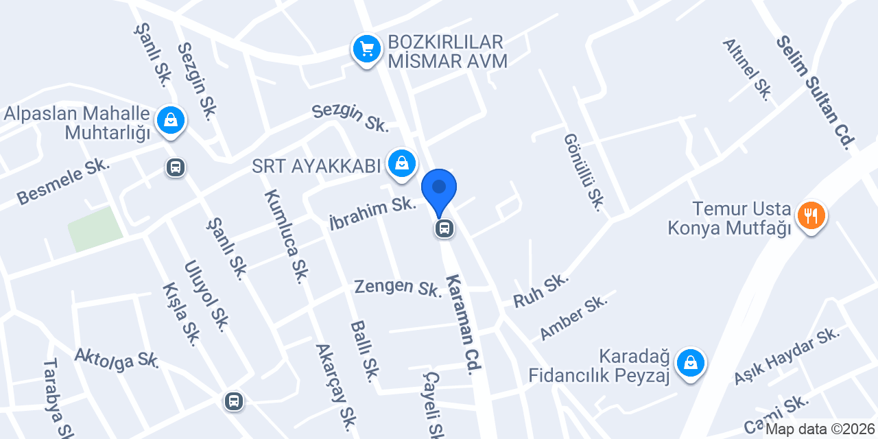 Konya gece tekeli konumu