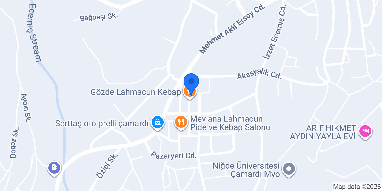 İmren pide ve lahmacun salonu konumu