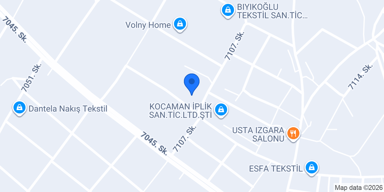 YAĞCI TEKSTİL konumu