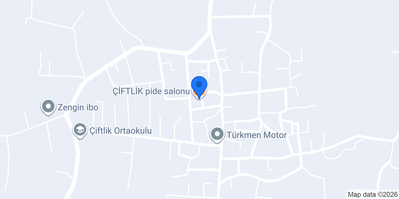 ÇİFTLİK pide salonu konumu