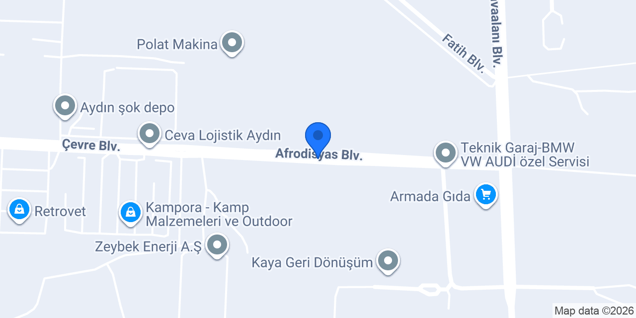 Aydın Ceva Şubesi konumu