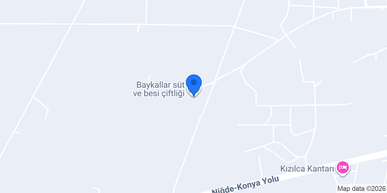 Baykallar süt ve besi çiftliği konumu