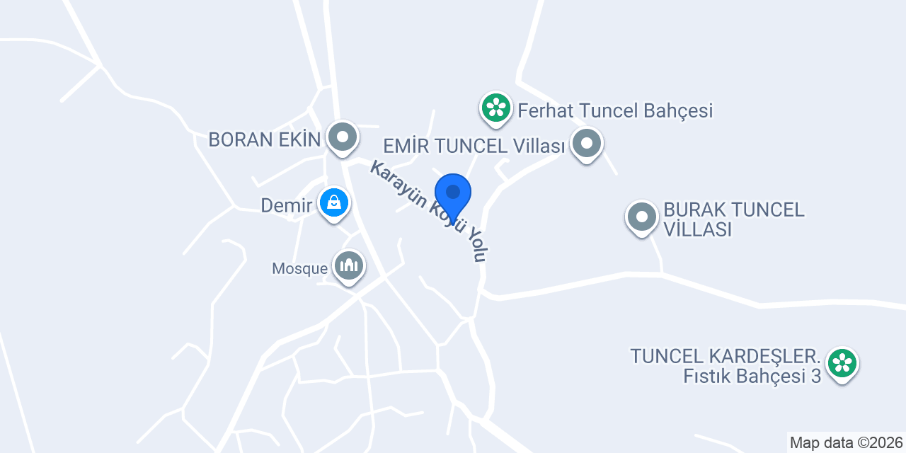 Karayün İlköğretim Okulu konumu