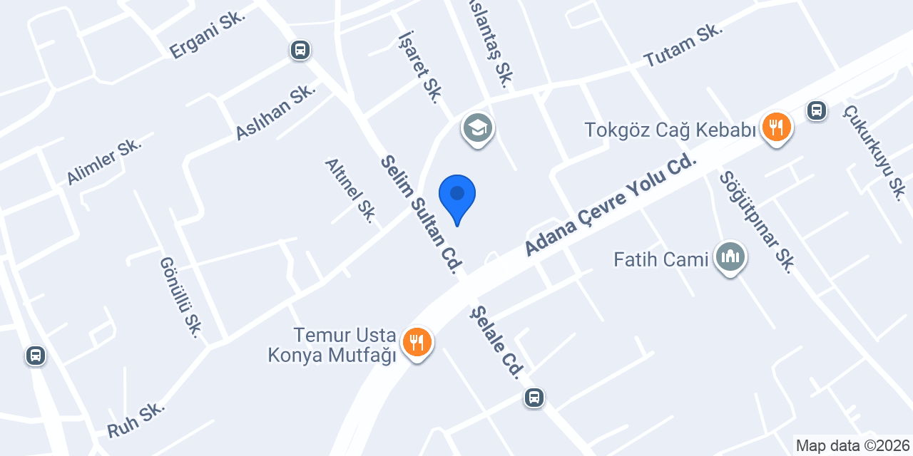 Konya Halı Saha konumu