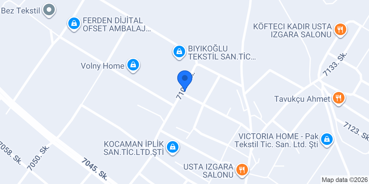 Kaspi Tekstil konumu