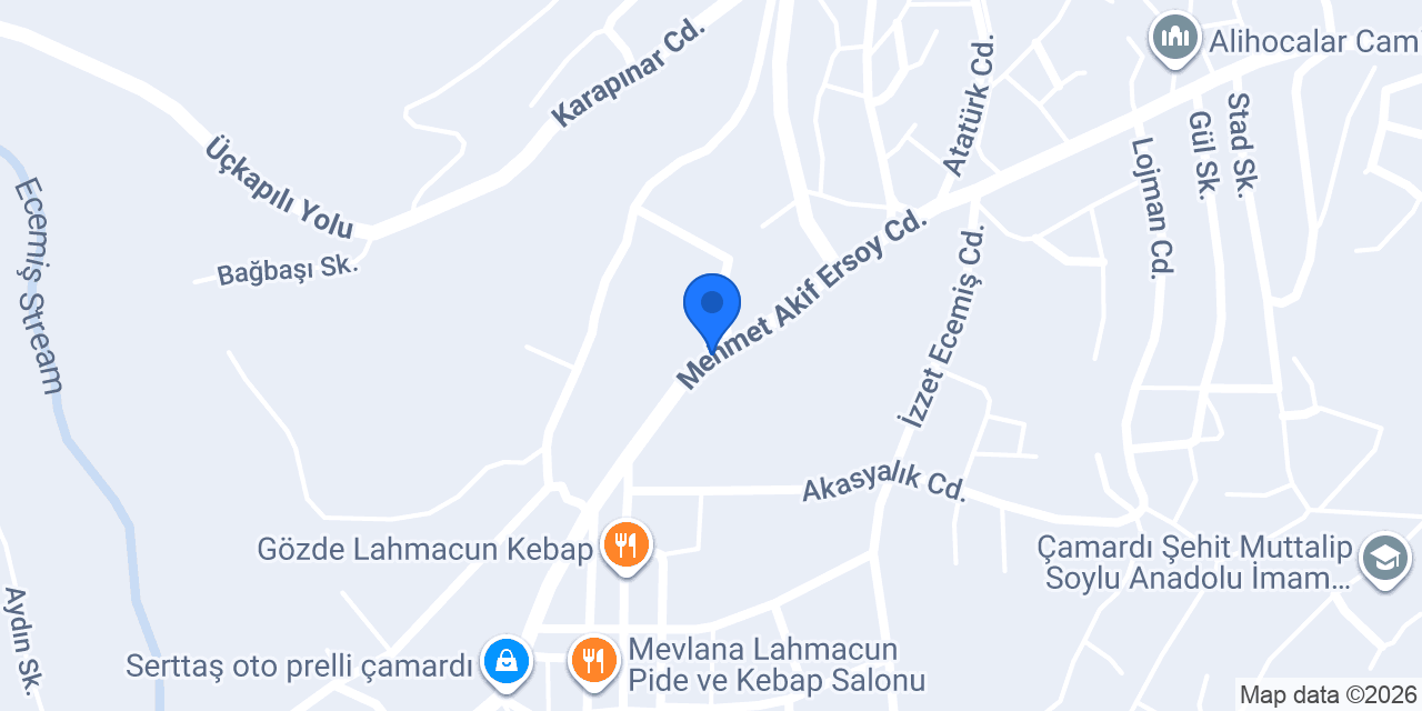 ÇAMARDI AROMA konumu