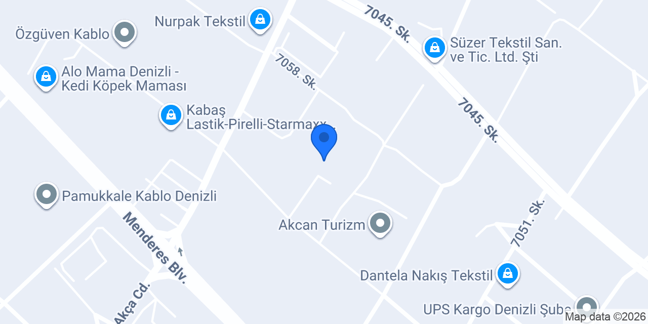 Otel Tekstil Ürünleri konumu