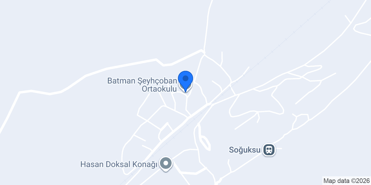 Batman Şeyhçoban Ortaokulu konumu