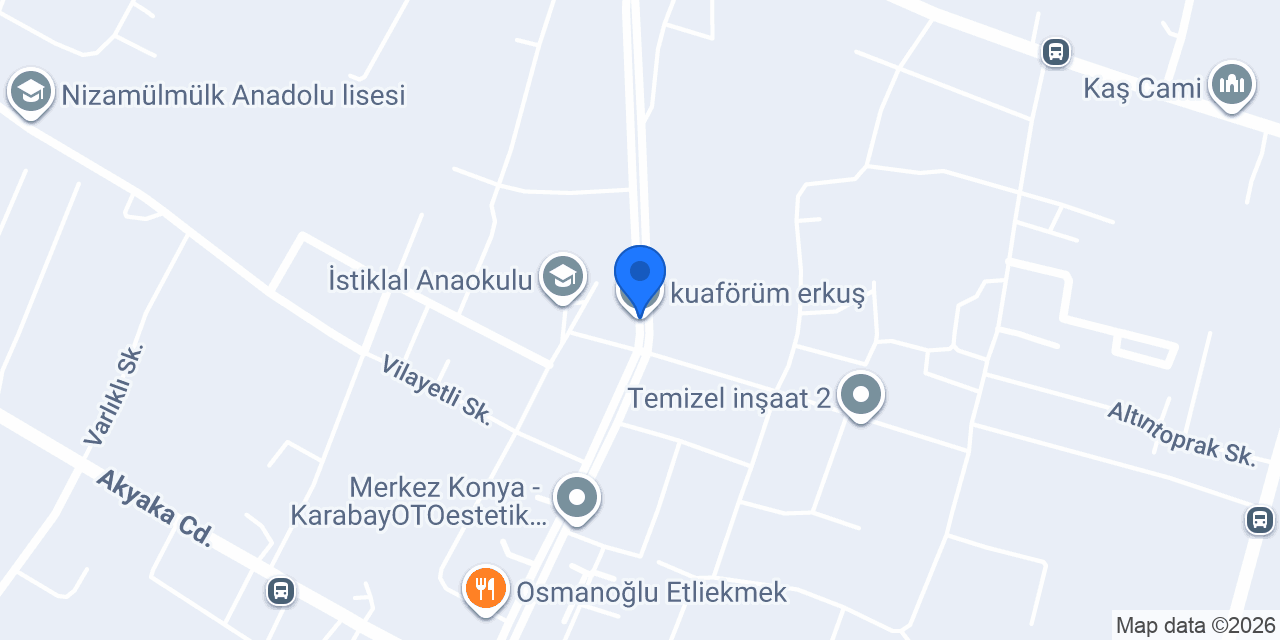 kuaförüm erkuş konumu