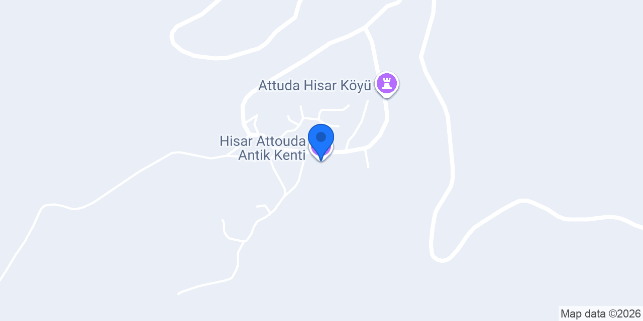 Hisar Attouda Antik Kenti konumu