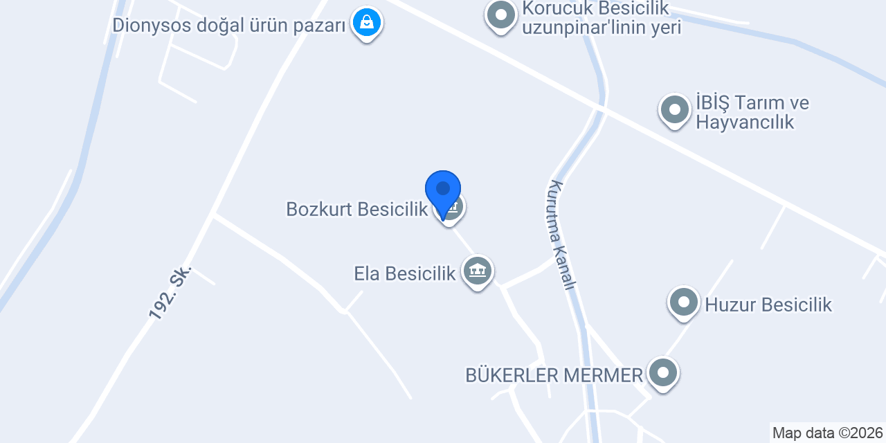 Denizli Dorper Bozkurt Besi Çiftliği konumu