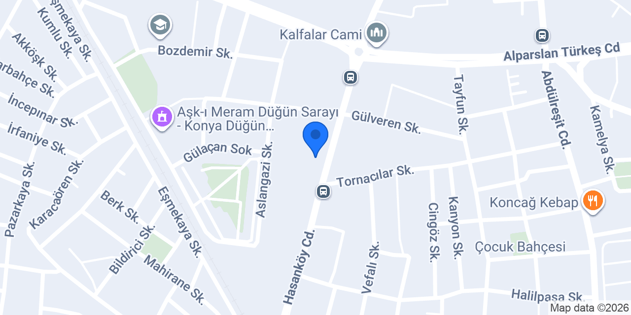 Çınık Pizza House konumu