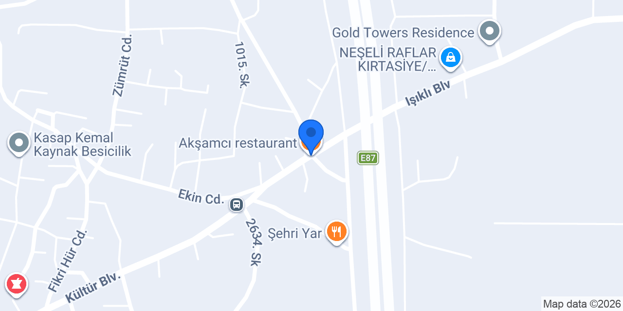 Akşamcı restaurant konumu