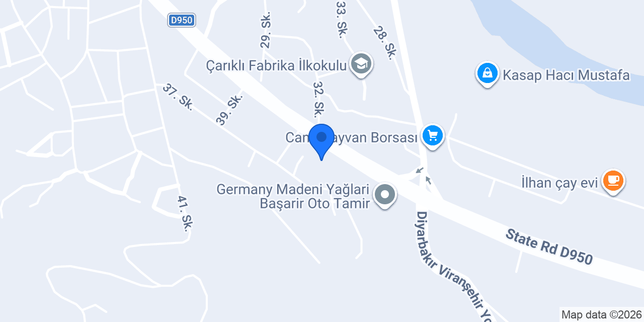 Güngürürler Seramik konumu