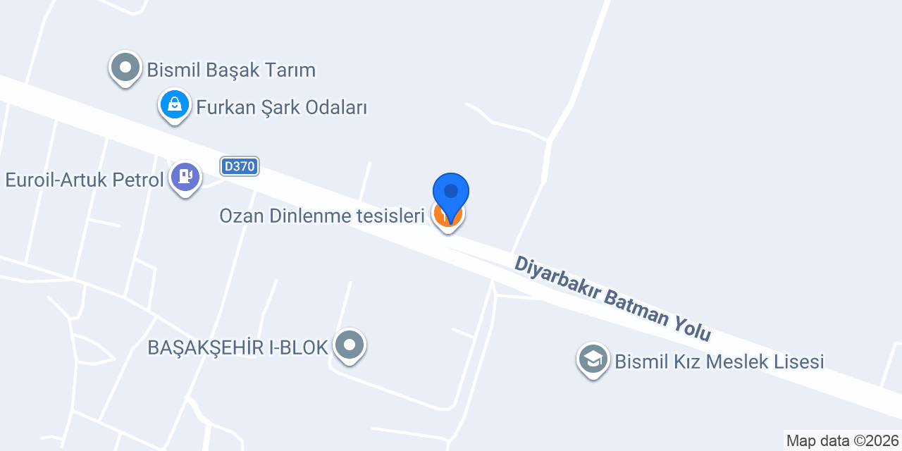 Ozan Dinlenme tesisleri konumu
