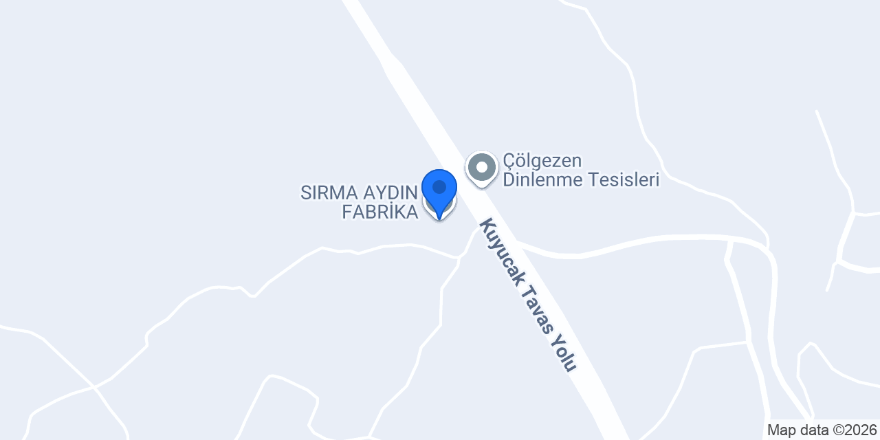 SIRMA AYDIN FABRİKA konumu