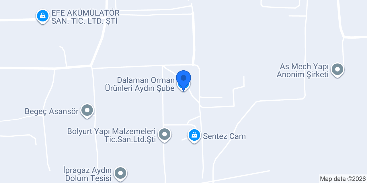 Dalaman Orman Ürünleri Aydın Şube konumu