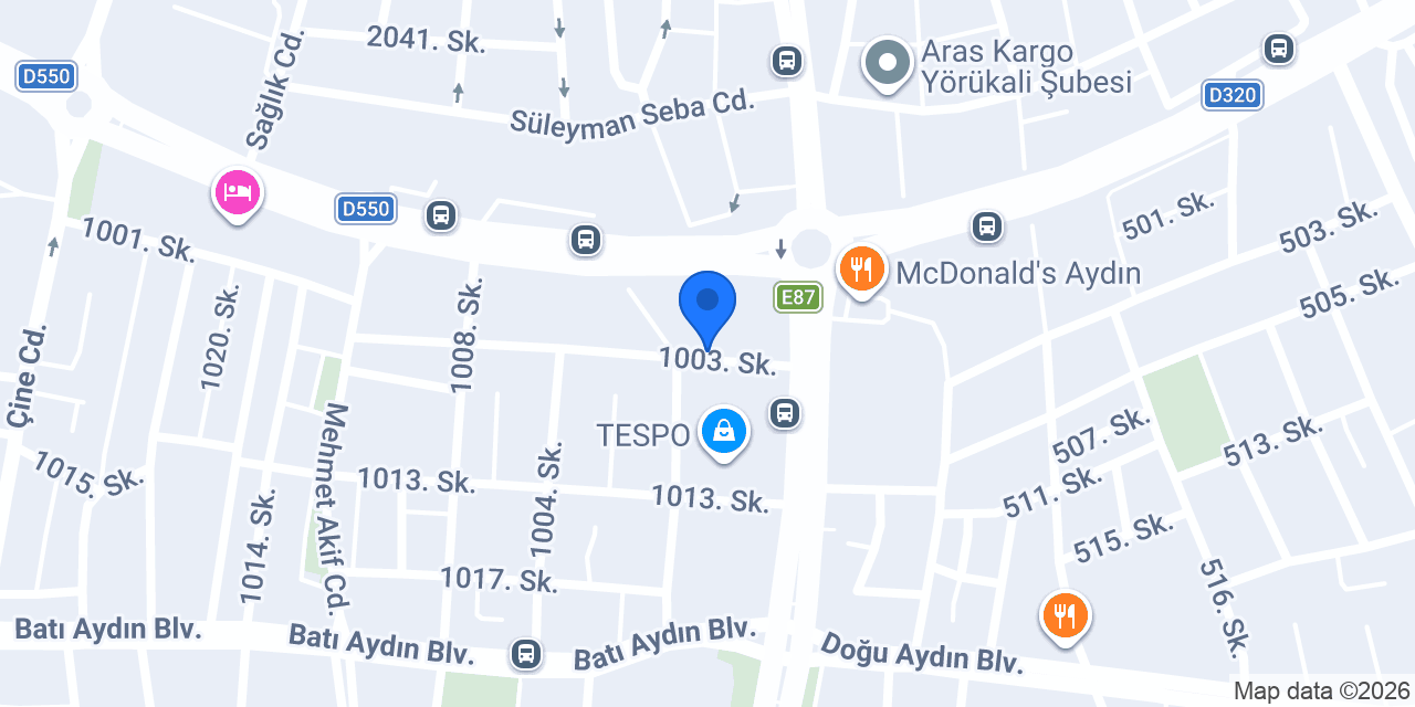 E-İmzaTek Aydın E-İmza & Mali Mühür Merkezi konumu