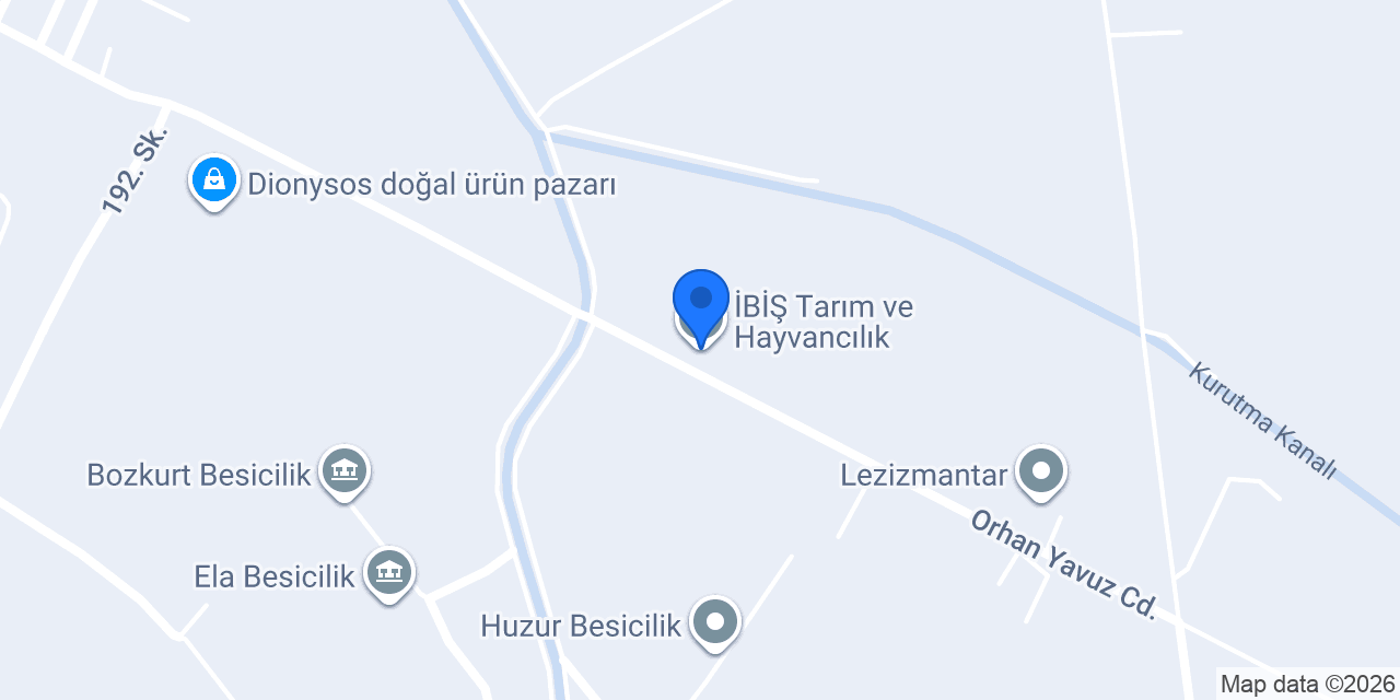 İBİŞ Tarım ve Hayvancılık konumu