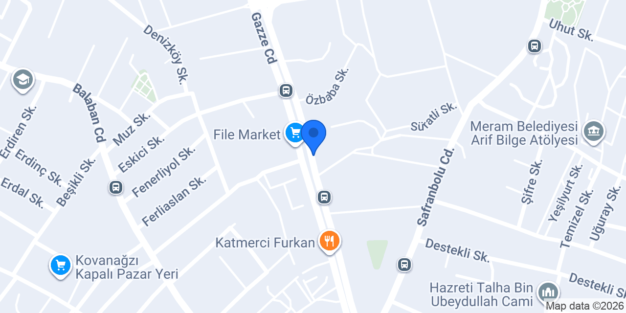 Cadde Meram Eczanesi konumu
